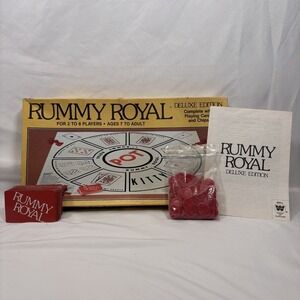 Whitman Rummy Royal Deluxe Edition Board Game 1981  4804-22 Complete Yellow Box